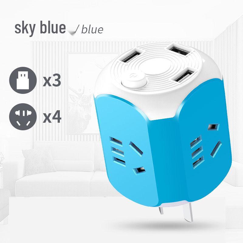 Szybka ładowarka USB kostka konwerter: Wielofunkcyjna Mini Listwa Zasilająca i Adapter Wtyczki