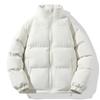Unisex Thick Winter Cotton Puffer Jacket Oversized Stand Collar Casual Loose Fit Streetwear Coat