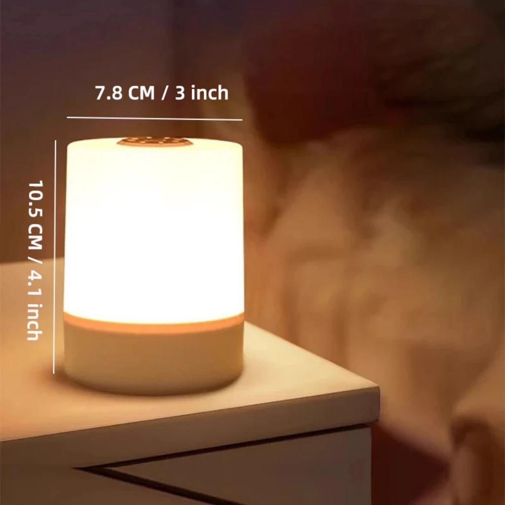 JOYBLISS Touch Night Lamp 3 Modes Dimming Bedroom Bedside Lamp USB Charging Night Light Ambient Light Soft Light Table Lamp for Kids Gift