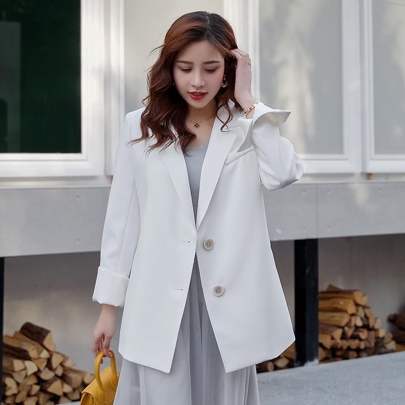 

Small blazer women s autumn clothing new casual waist suit XS білий