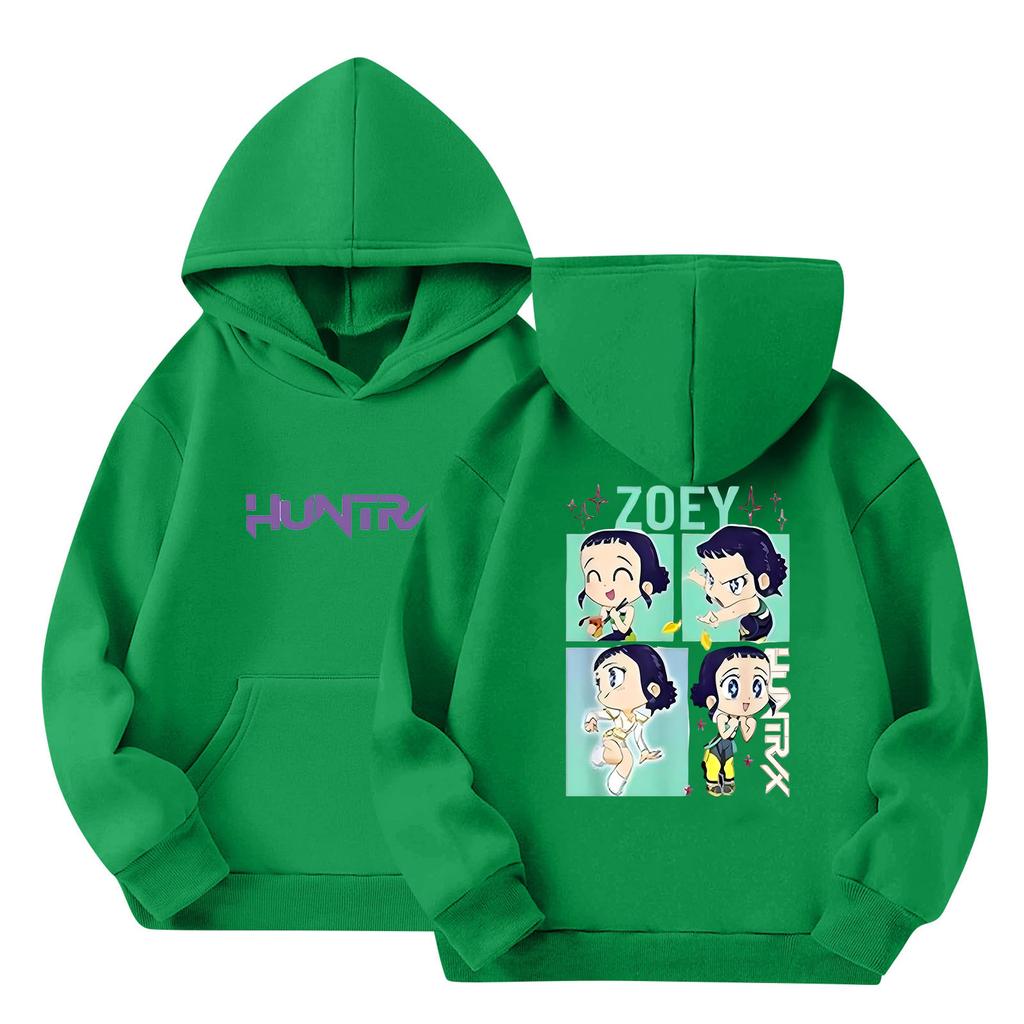 Dětská mikina s kapucí Chlapecká a dívčí módní potištěná mikina s dlouhým rukávem