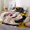 1PC DAN DA DAN Print Flannel Blanket, High quality All Seasons, Home Decor, Warmth and Comfort, Perfect for Christmas Gifts
