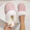 Cross-border Wholesale Fluffy Slippers Women's Autumn and Winter Warm Thick-bottomed Plush Slippers Home Indoor Cotton Slippers Men