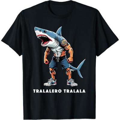 Tralalero Tralala Meme Tee Funny Shark Quote Italian Saying T-Shirt