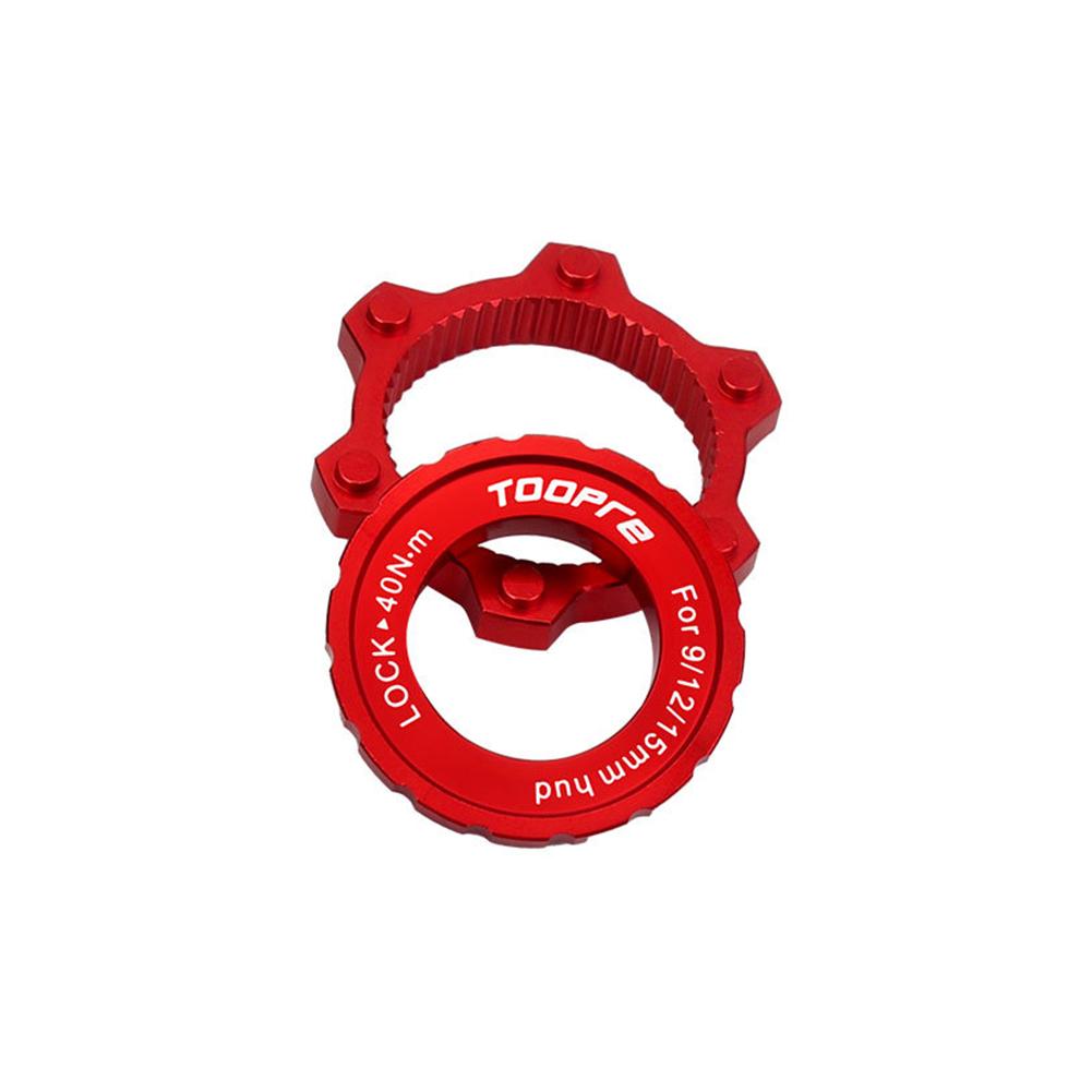 

Bike Hub Center Lock To 6 Hole Adapter Aluminum Alloy Centerlock Conversion 6 Bolt Brake Disc Bicycle Accessories Dropshipping красный