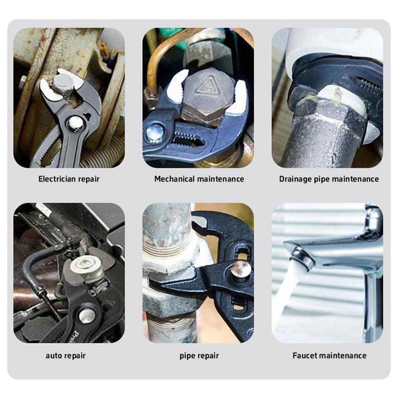 7/10/12 Inches Multifunctional Water Pump Tongs Universal Wrenches With Large Openings Quickly Adjusted Water Heating Wrench