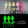 1PC 10/12/15CM Simulated Squid Lure Bait With Double Hook Sea Fishing Luminous Fake Bait Fishing Supplies