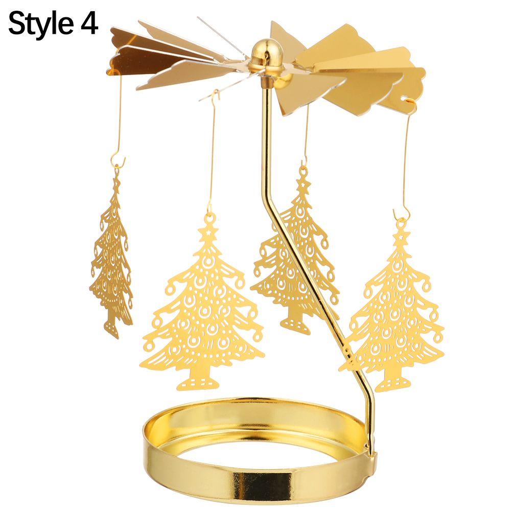 Decoration Christmas Supplies Wedding Romantic Rotating Candle Stand Candlesticks Candle Holder