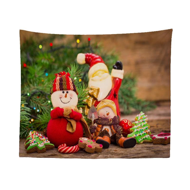 

Amazon Amazon Подвесная ткань Рождественская серия Снеговик Горячая Распродажа Украшения Для Дома Гобелен Настенная Подвеска 100x75cm