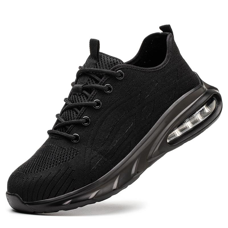 

Рабочая защитная обувь для мужчин, легкие защитные рабочие кроссовки, женская обувь со стальным носком, противоударные защитные ботинки с защитой от пирсинга 37 чёрный