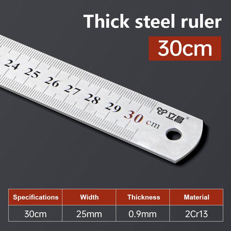 15-100CM Blendfreie Satiniertes Chrom Edelstahl Maschinisten Ingenieur Lineal Mit Teilungen In MM