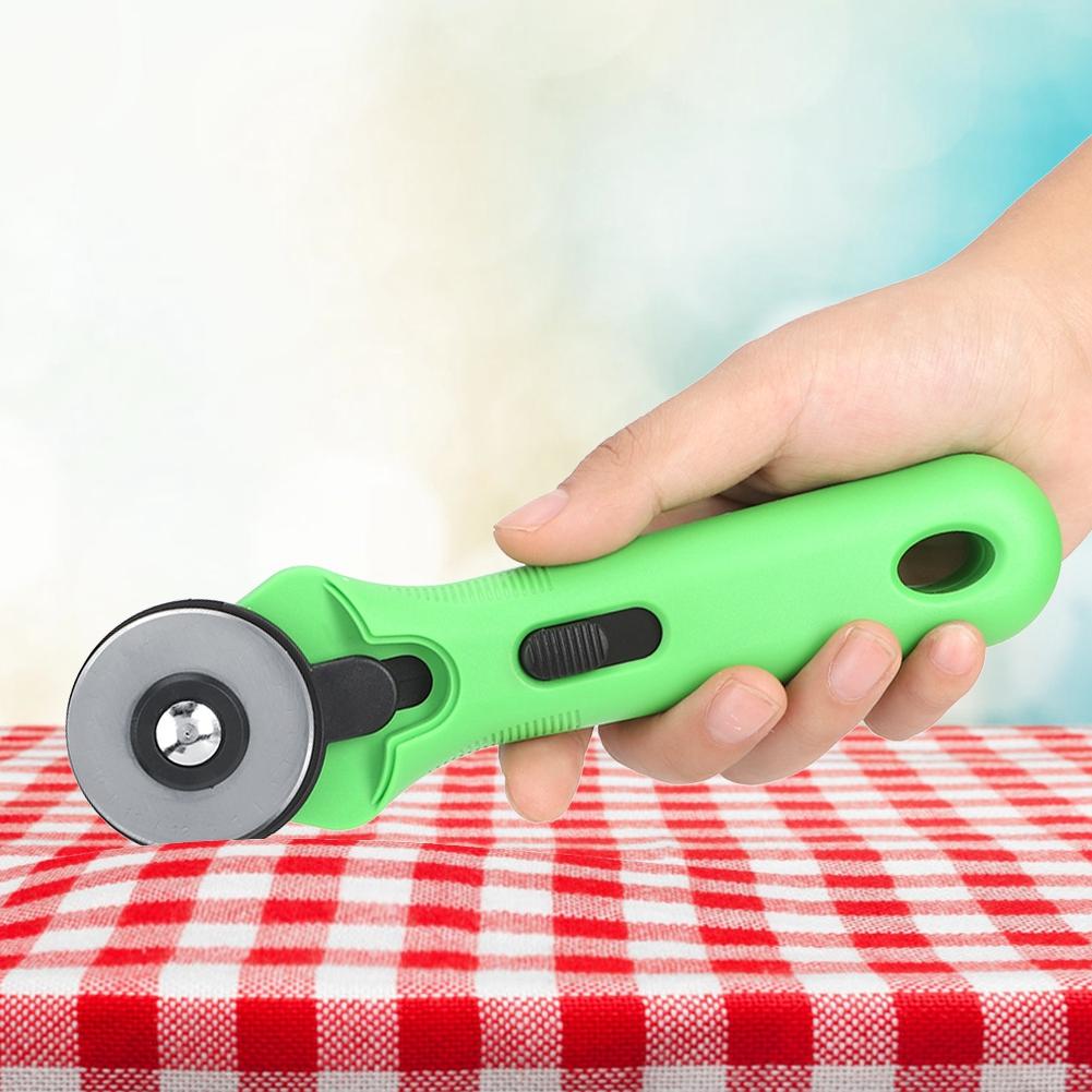 

45mm Round Cutter Knife Cloth Knife Round Hob Fabric Cutter Sewing Accessories (Green) зелёный