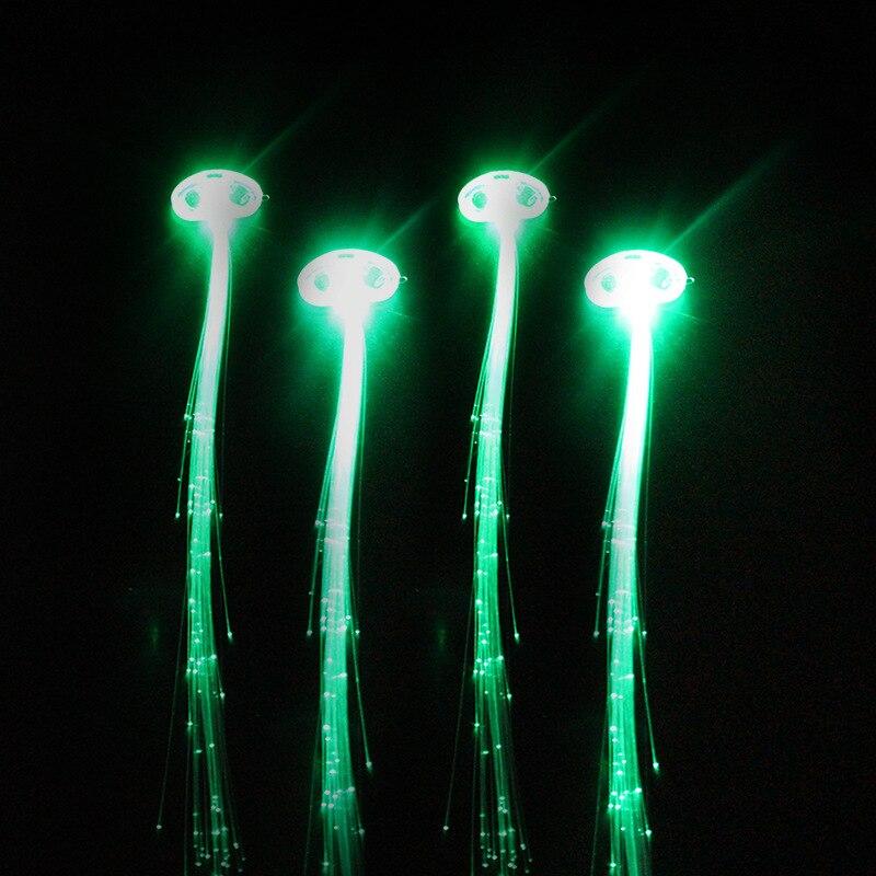 3PCS Hair Light Christmas Decorations LED Party Hairlights Halloween Glowing Braid Clip Birthday Flash Lights Glow In The Dark XYZ