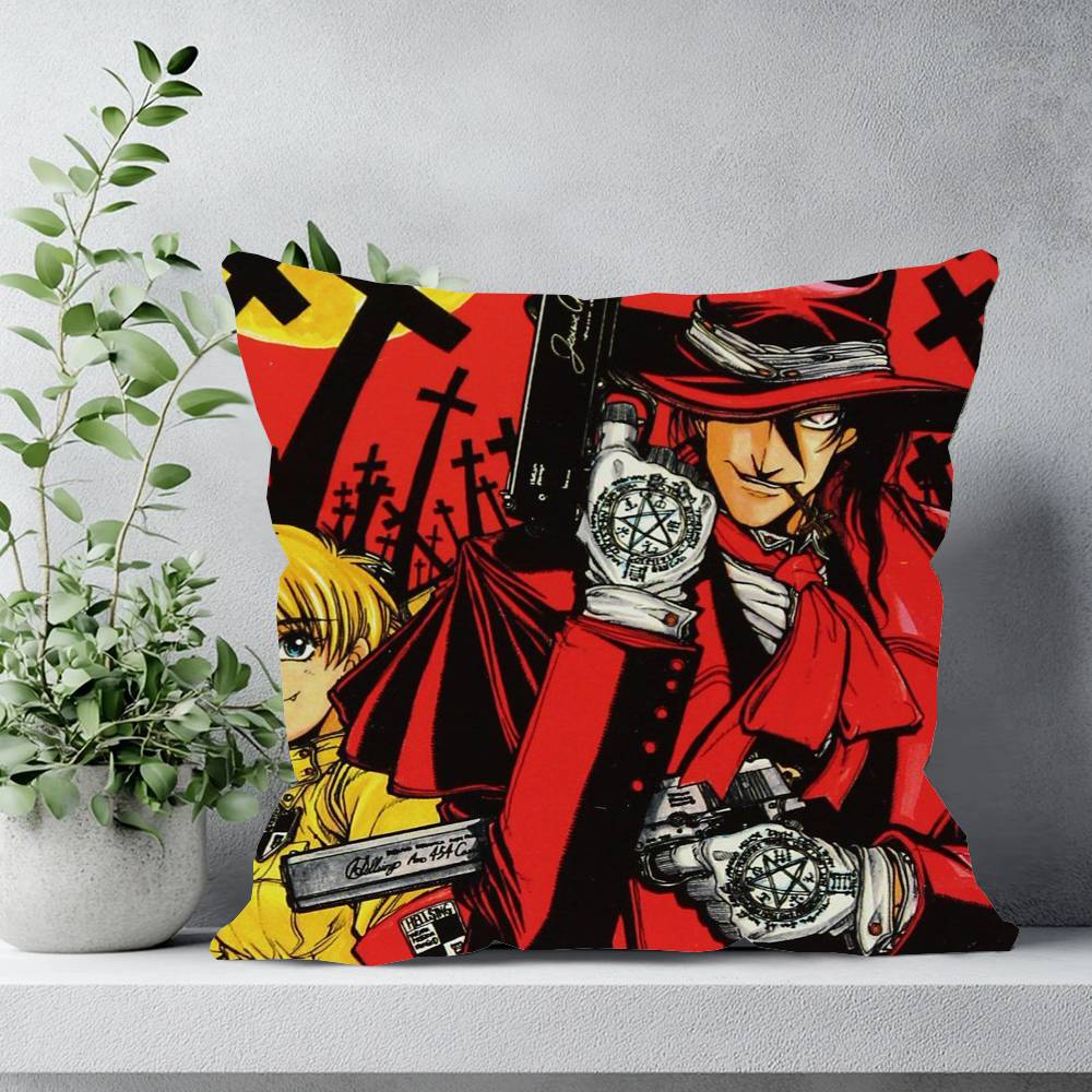 Anime H-Hellsing Pillow Case Sofa Cushion Cover Room Home Decoration