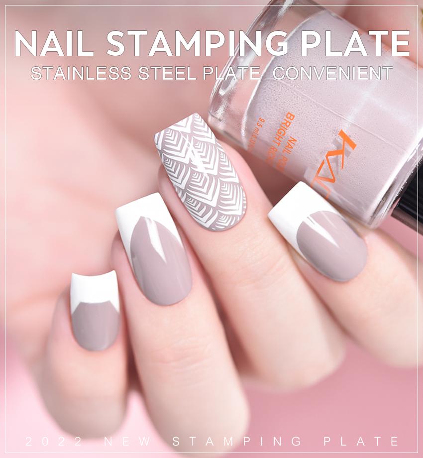 kads Mode 094 Nail Art Stamping Vorlage Nagel Salon Design Druck Schablone Platte Maniküre Werkzeug