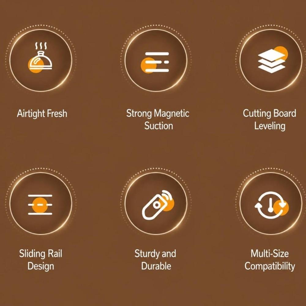 Easy Install Food Cling Film Dispenser Magnetic Stretch Film Cutter Wrap Dispenser  Countertop