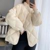 Winter New Korean Chic Short Warm Clothes Women Fashion Lingge Down Cotton Jacket Casual High Street Loose Design Jackets Female