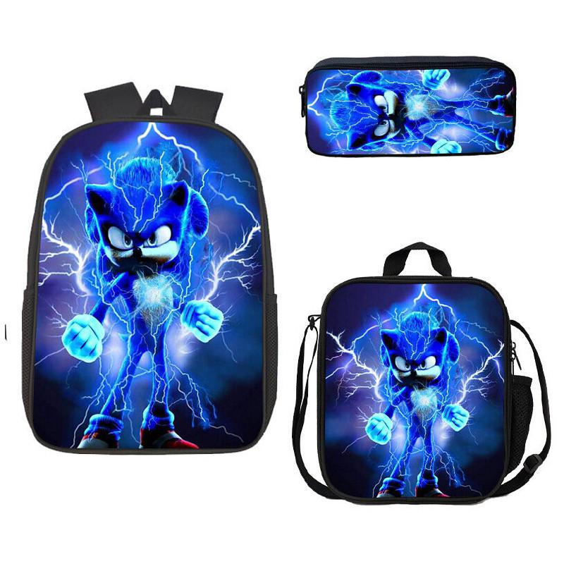 Piece 3 Pattern Schoolbag Lunch Bag Pencil Case Kids Set