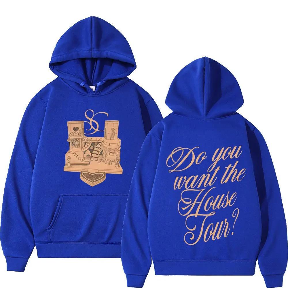 Do You Want The House Tour Sabrina Carpenter Vintage Print Hoodie Men Wome Pullover Long-sleeved Fashion Sweatshirt Tops
