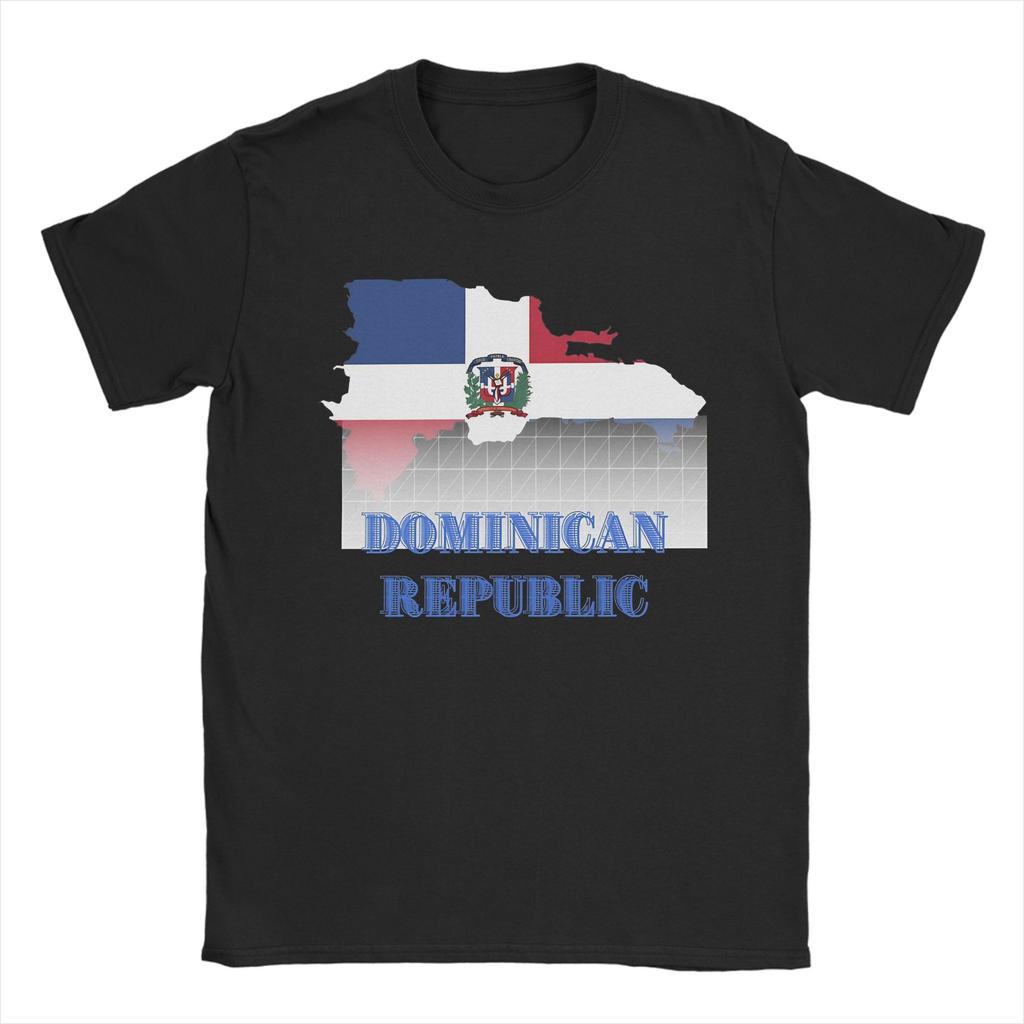 Vintage T Shirt Summer Dominican Republic Trending T Shirts Cotton Tee Shirt for Couple Y2K Funny Wholesale Short Sleeve Tees