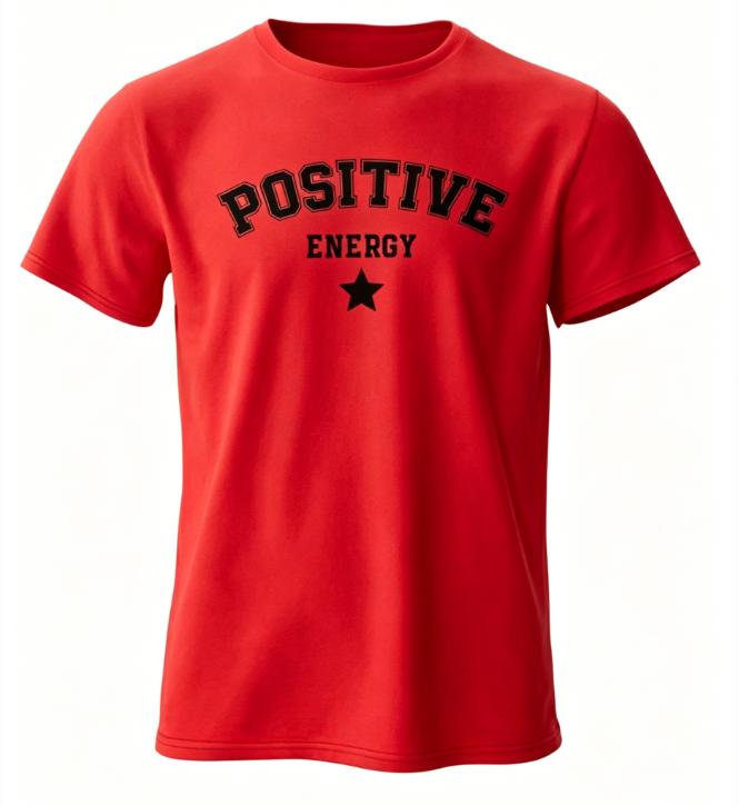 Summer Unisexs Pure Cotton Shortsleeved Positive Energy Tshirt Fashionable Urban Streetwear Creating A Stylish Summer Look