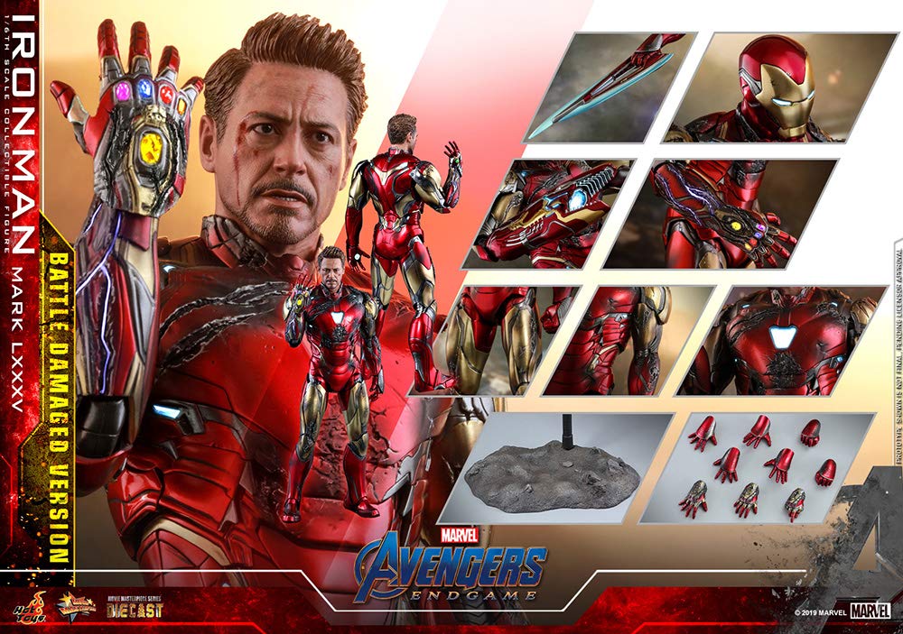 Hot Toys Masterpiece Scale Figure Iron Man Mark 85 Damaged [Movie DIECAST] "Avengers Endgame" 1/6 (Battle Version)