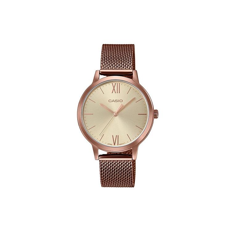 CASIO Women s Standard Series Gold Watch LTP-E157MR-9A LTP-E157MR-9A Rose Gold Watch Case