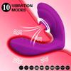 Tragbarer Vibrator zum Saugen der Vagina, 10 Geschwindigkeiten, vibrierender Saugnapf, Klitorisstimulator, flexibles Oralsex-Spielzeug