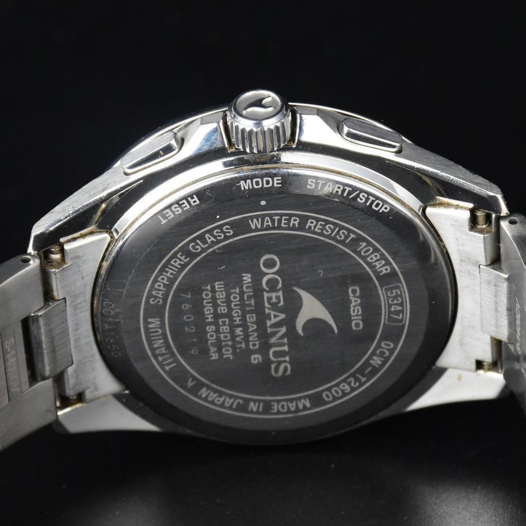 Used Beautiful condition Casio watch Oceanus radio-controlled solar OCW-T2600-1AJF