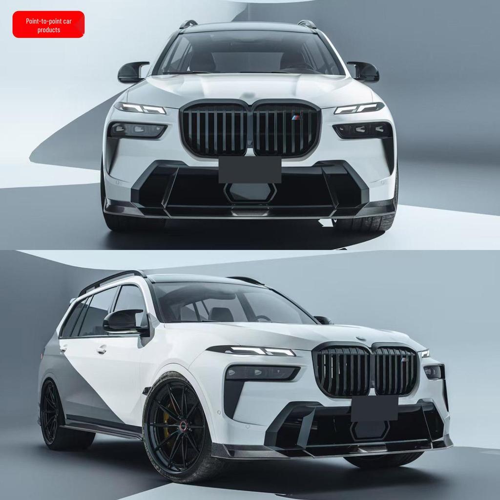 BMW X7 LCI FD Style Body Kit: Front Lip, Side Skirts, Rear Lip, Tail Wing in Carbon Fiber