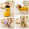 Autumn and Winter Corgi Dachshund Jacquard Shu Cotton Lint Dog Two-legged Flannel Medium and Small Dog Warm Pet Dog Clothes