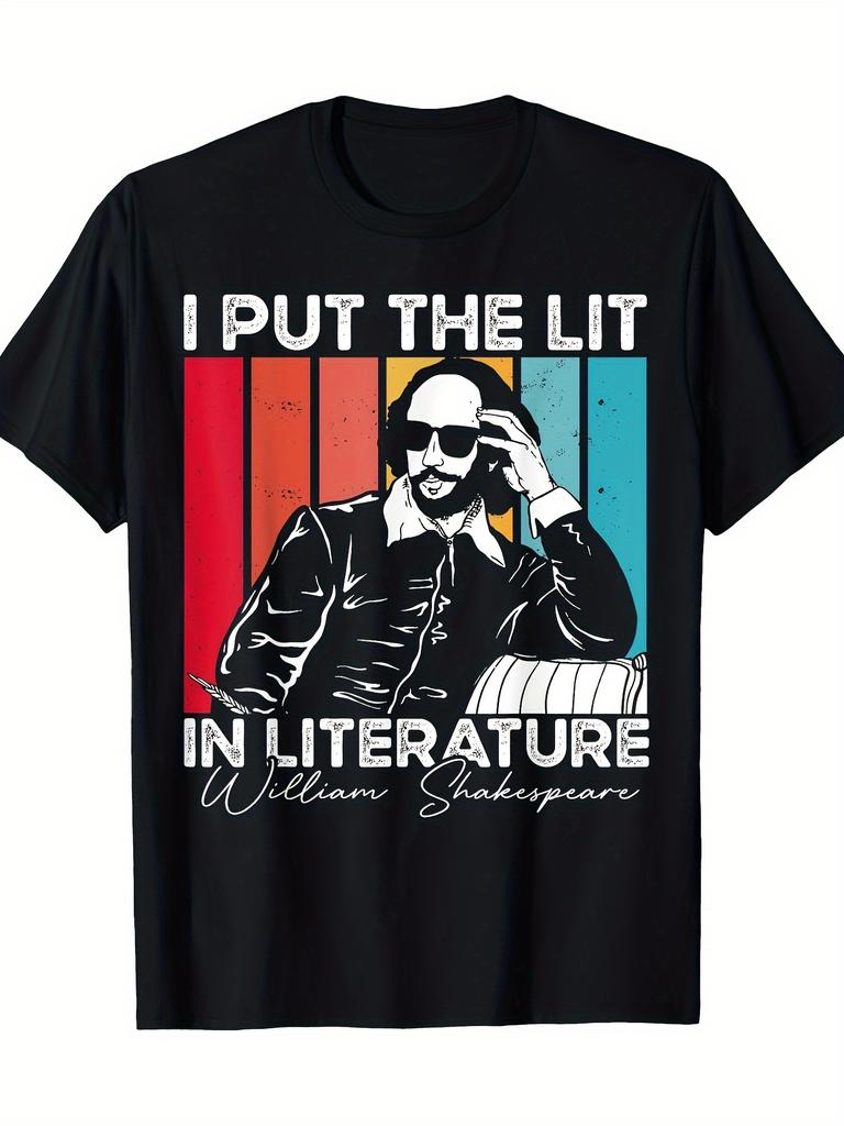 This Item Features a Fantastic Literary Design by William Shakespeare, a Men'S T-Shirt That Is Breat