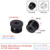 Microphone Stand Conversion Screws 1/4" To 5/8" Thread Screw Mount Adapter For Microphone Stable Clip Cantilever Stand