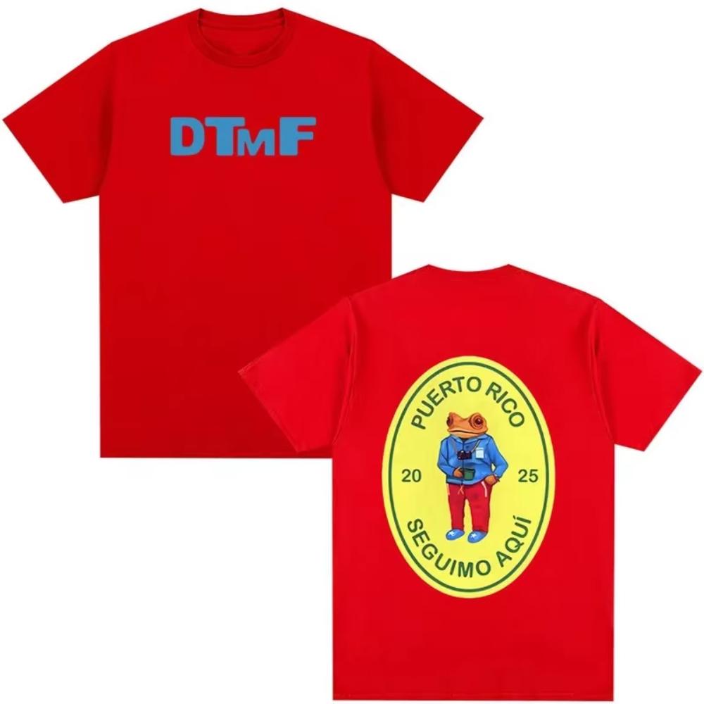 Bad Bunny Album T-shirt DTMF Debí Tirar Más Fotos Casual Breathable Crew Neck Stripe Men Women In China