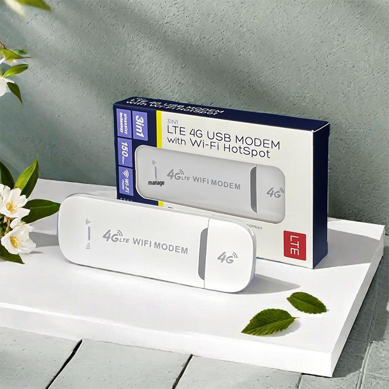 

4G LTE Pocket WiFi USB Dongle with SIM Slot - Wireless Internet Card Modem Router