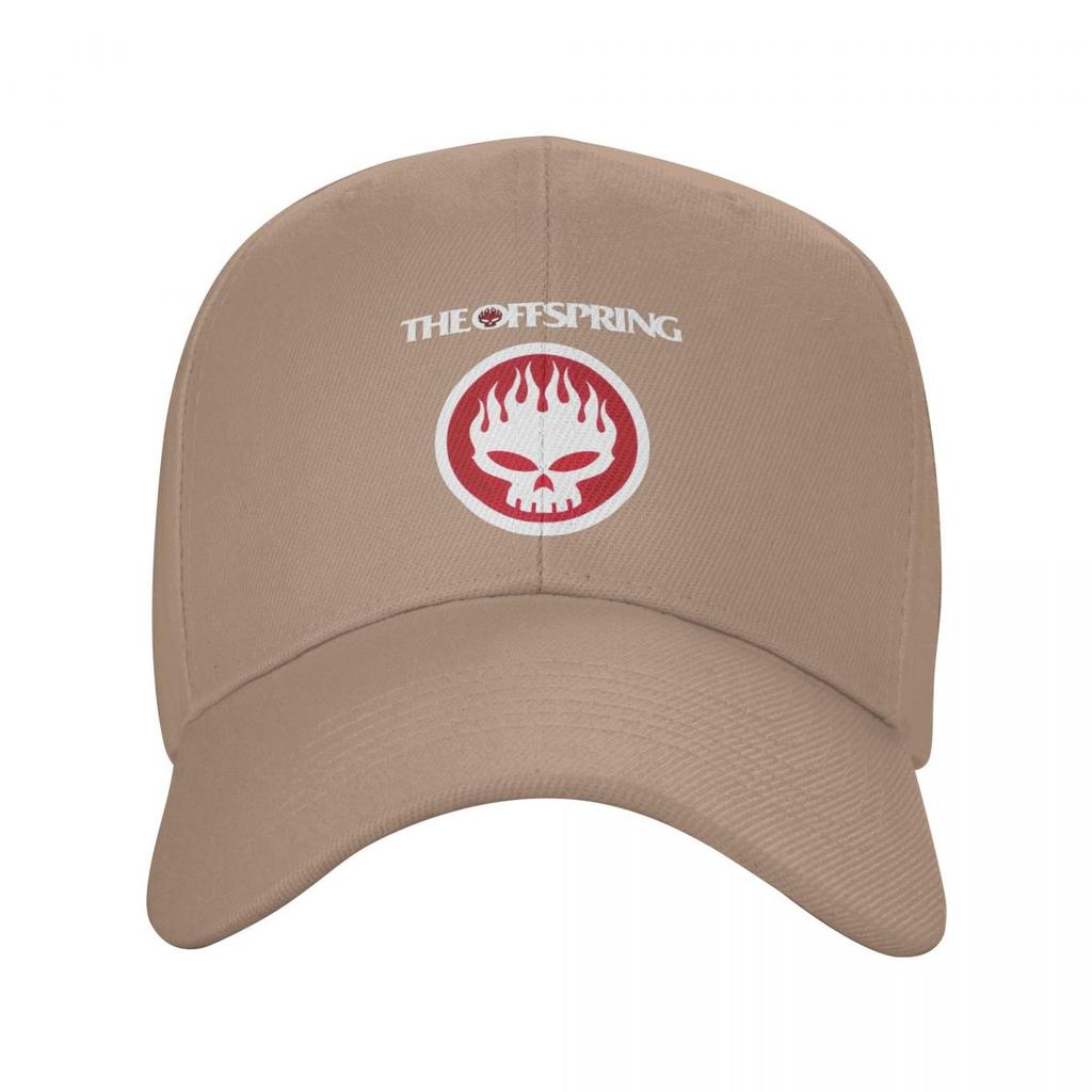 The Offspring Flaming Skull On Circle Logo Baseball Caps Snapback Men Women Hats Outdoor Cap Hip Hop Baseball Hat Casquette