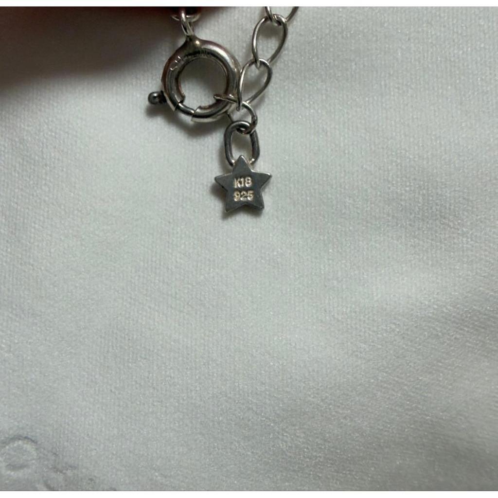 Used Star Jewelry K18 SILVER925 Gold Necklace Heart Key