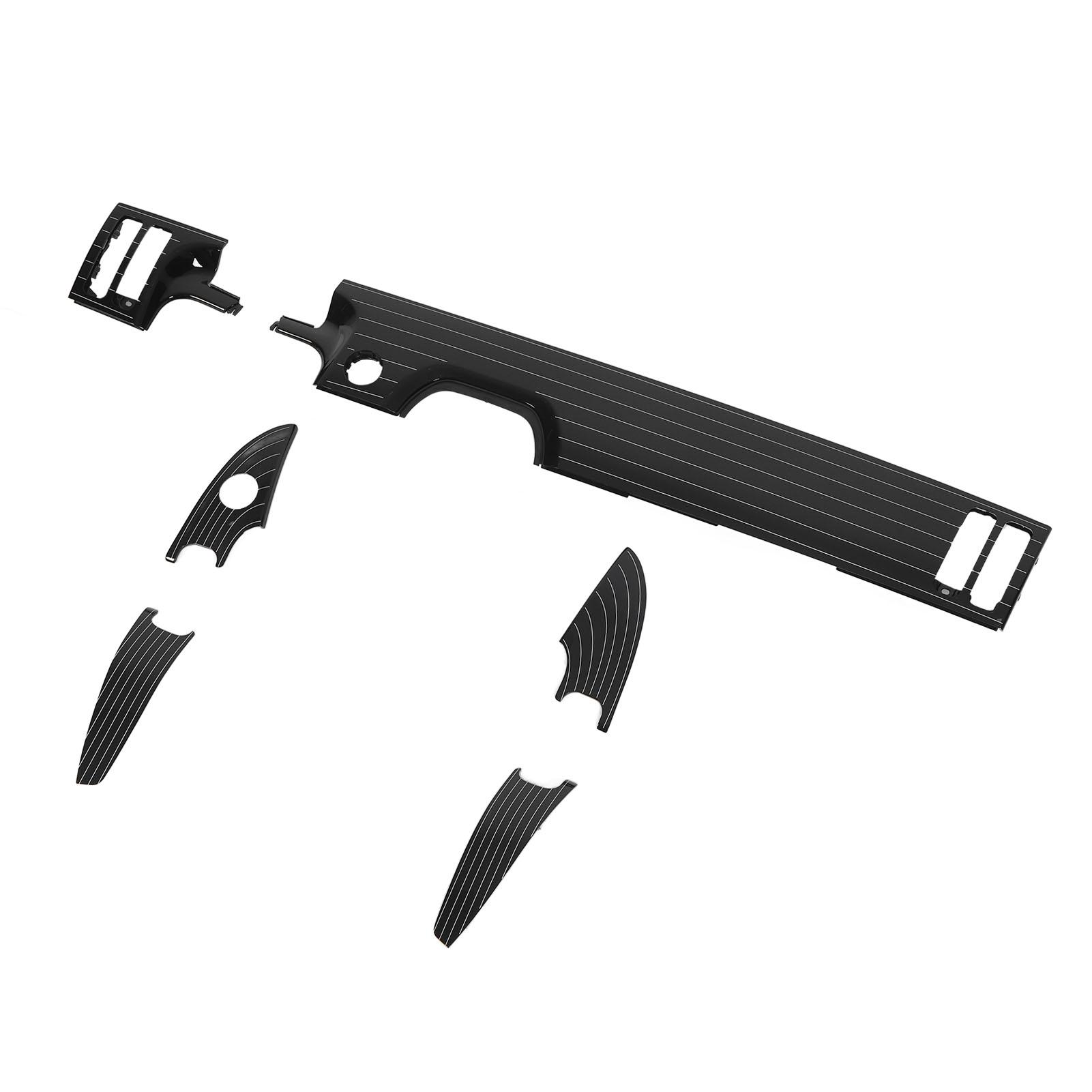 

Плавные линии Piano Black Внутренняя панель приборов Комплекты отделки дверных панелей Замена для Benz SКласс V223