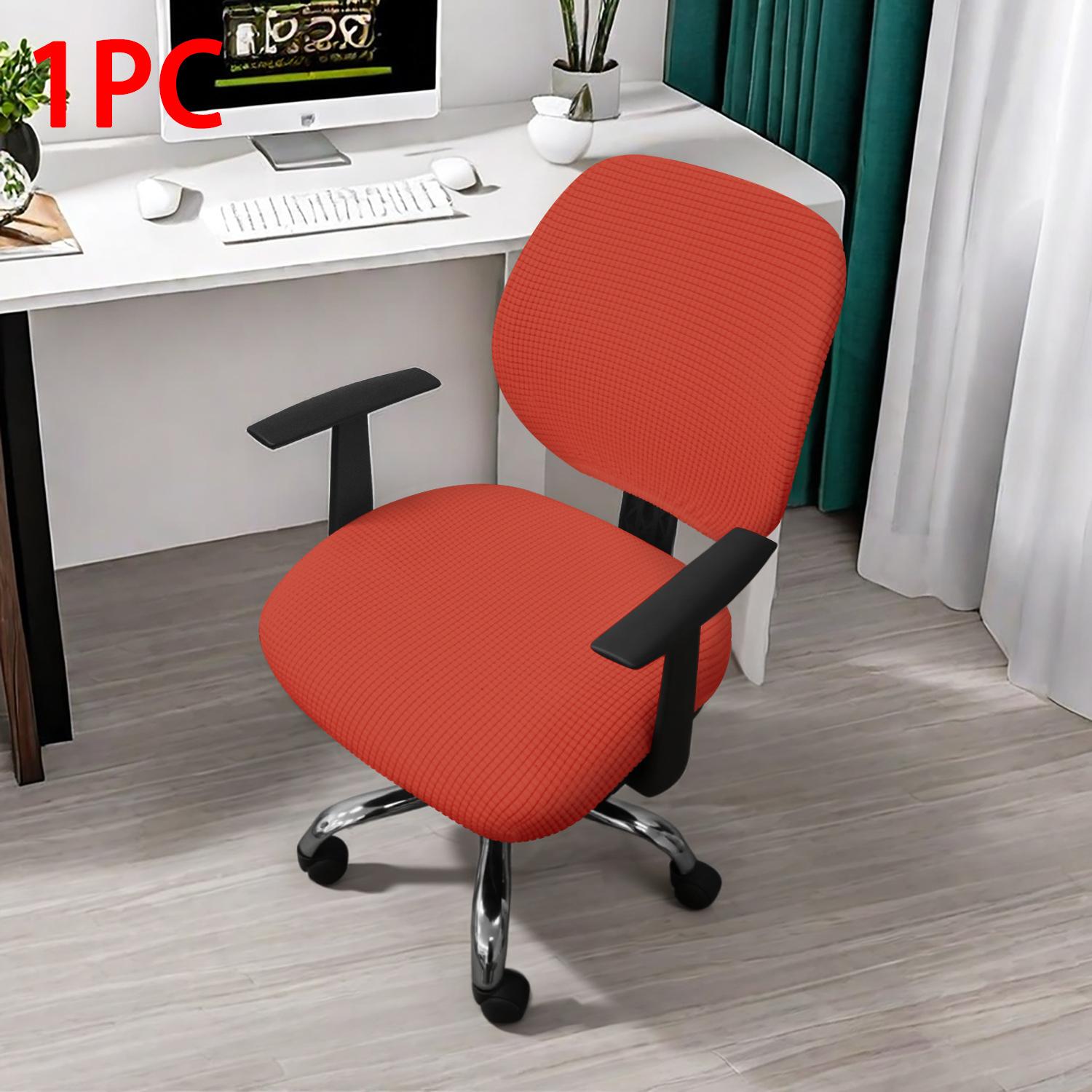 

2Pcs/Set Cover for Computer Chair with Armrests Elastic Stretch Cover for Swivel Office Chair Jacquard Office Armchair Covers 1PC