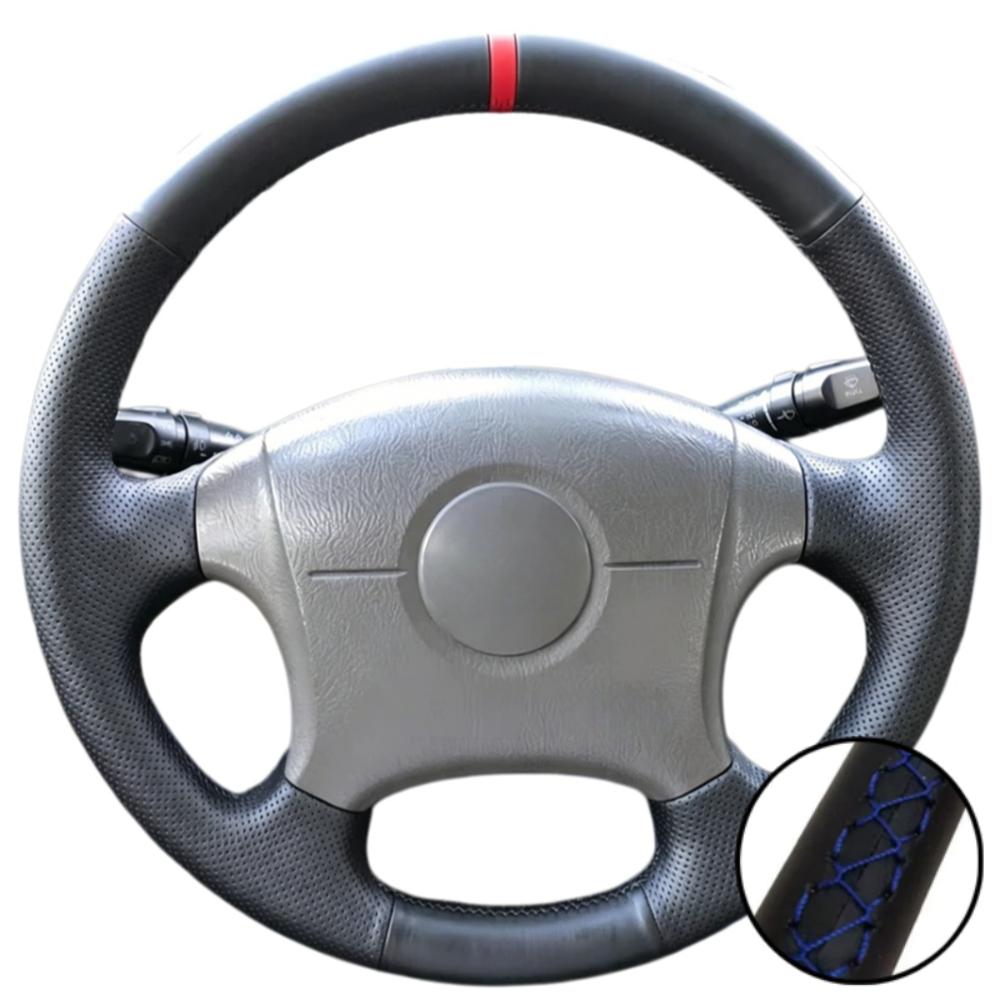 Car Accessories Hand-Stitched Black Non-slip Microfiber Leather 2004-2011 Steering Wheel Cover For Hyundai Elantra