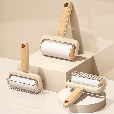 Applicatore di pelucchi ondulato per uso domestico, comodo per indumenti, divani, animali domestici, spazzola a rullo rimovibile