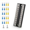 A58X-Battery Bus Bar 100A Power Distribution Block With Positive And Negative Terminals For RV, Boat, Truck