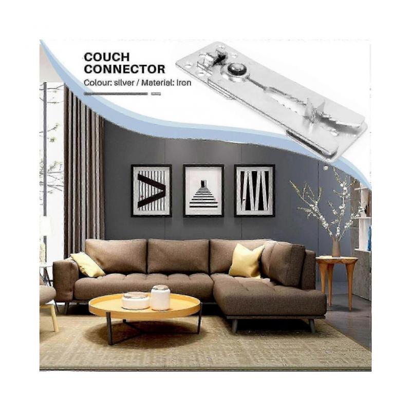 2 Packs Of Sectional Sofa Connector Metal Sectional Sofa Furniture Connector Sectional Connectors for Sliding Sofa