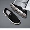 Summer Men's Comfy Canvas Shoes Ice Silk Cloth Solid Color Vulcanized Flat Shoes Outdoor Slip On Driving Hiking Casuals New 2025