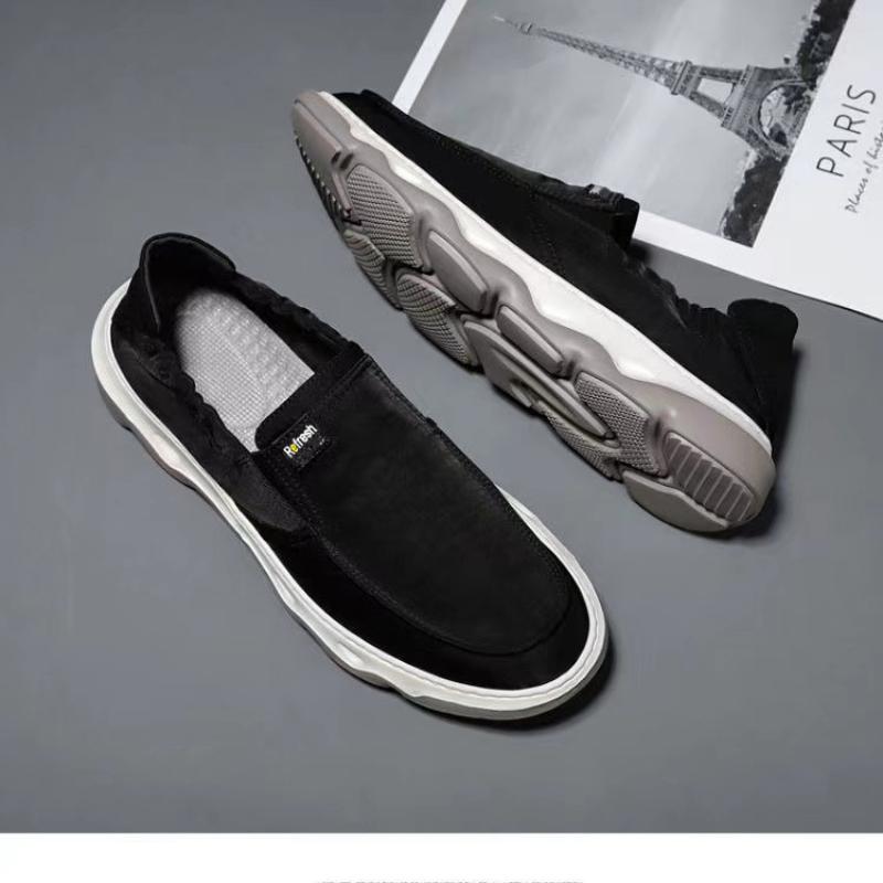Summer Men's Comfy Canvas Shoes Ice Silk Cloth Solid Color Vulcanized Flat Shoes Outdoor Slip On Driving Hiking Casuals New 2025