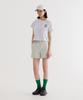 COVERNAT (W) C Logo Crop T-Shirt Heather Gray