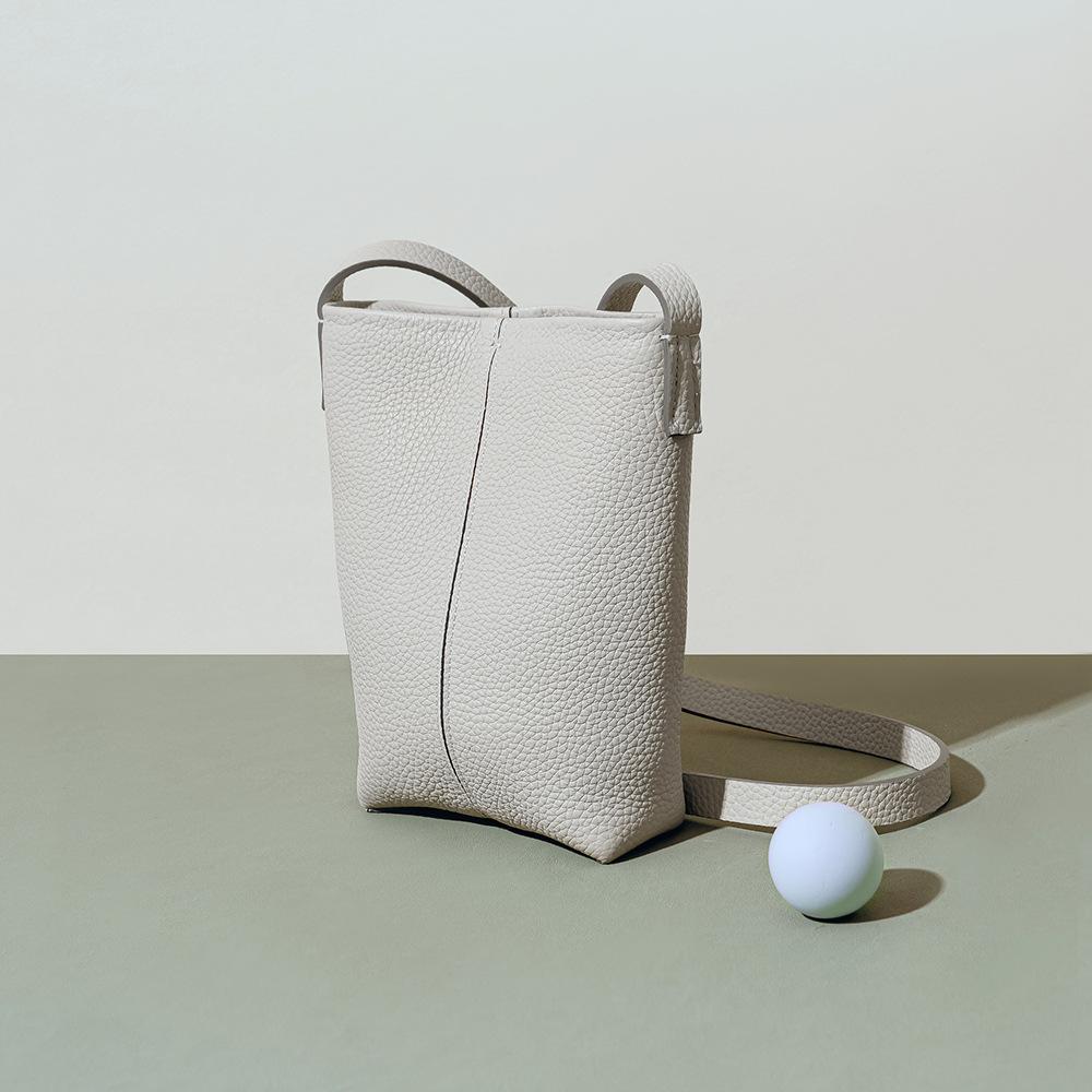 Laitu Lock Mobile Phone Bag Palm Pattern Leather Box Bag OEM OEM Small Mini Messenger Women's Bag