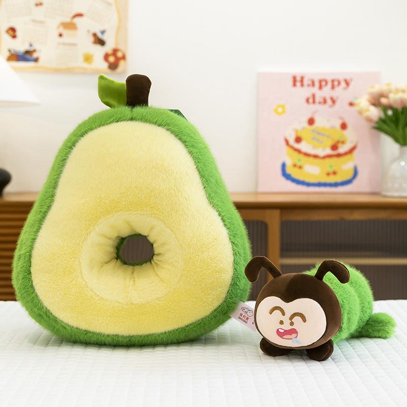 

Плюшевая игрушка авокадо обжорство кукла гусеница детская подушка для сна подушка 30 cm 0.27kg