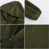 BITCED Hooded Outdoor Raincoat - Short Trench-Style Cardigan Jacket