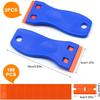 100 Pcs Two Cutting Plastic Razor Blade Scraper Non-Scratch Scraper Tool Kits for Cleaning Labels Glue Car Window Sticky Remover